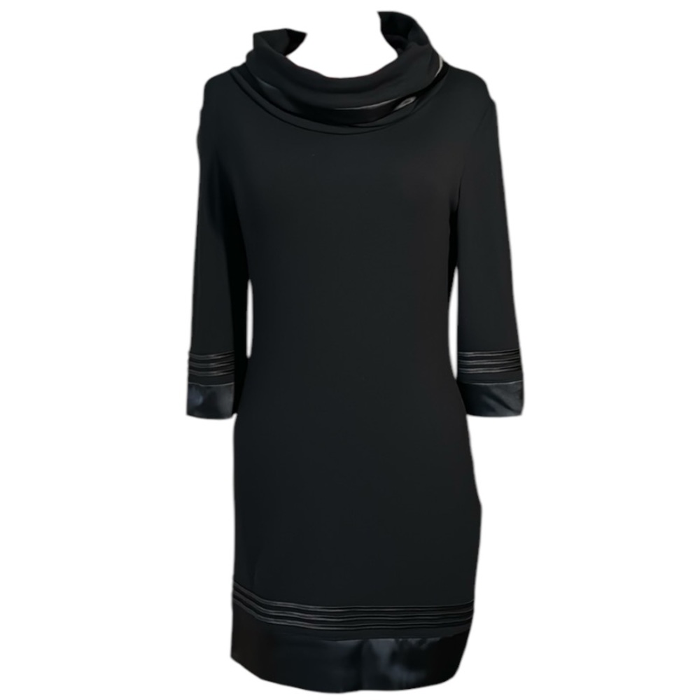 Joseph Ribkoff Black Cowl Neck Tunic Dress Size 10